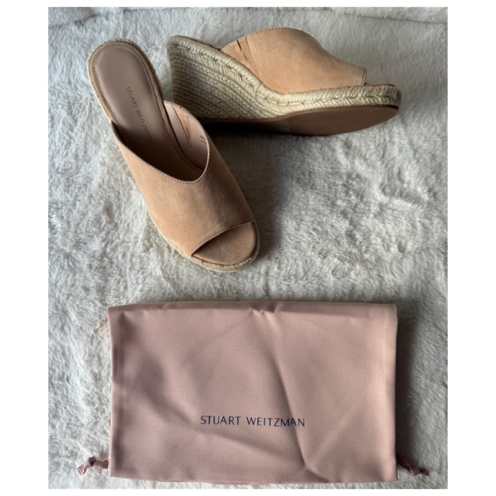 STUART WEITZMAN WONDA ESPADRILLE WEDGE SANDAL SIZE 6 1/2 NWT - Picture 15 of 16